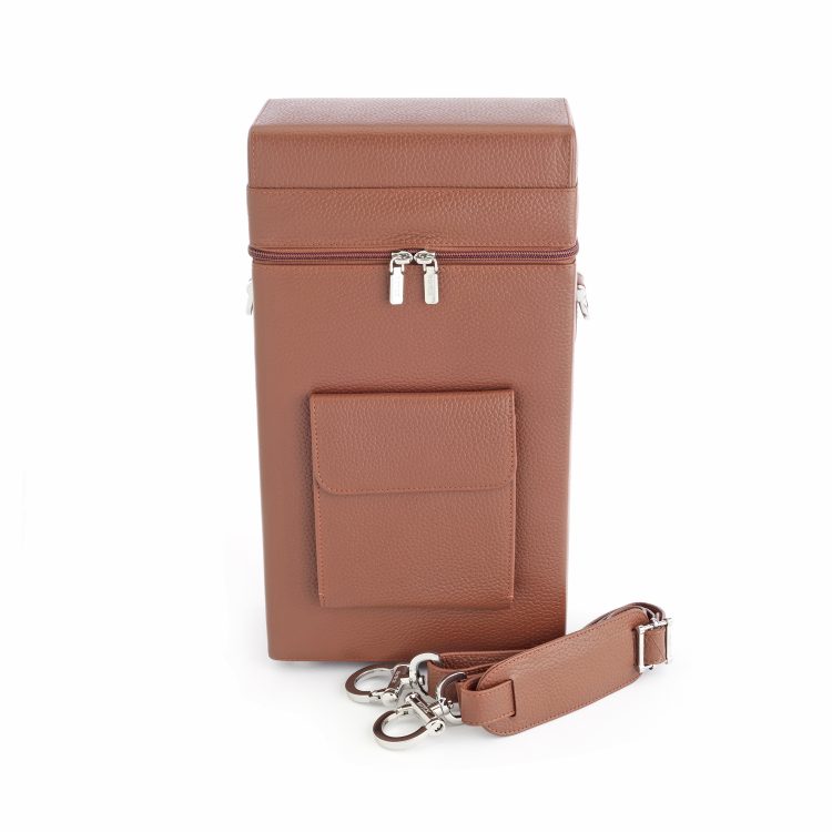 Double Wine Bottle Carrying Bag, tan