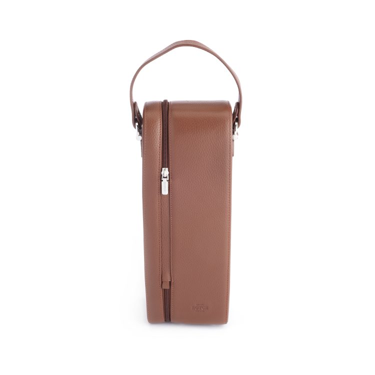 Single Wine Bottle Carrying Case, tan