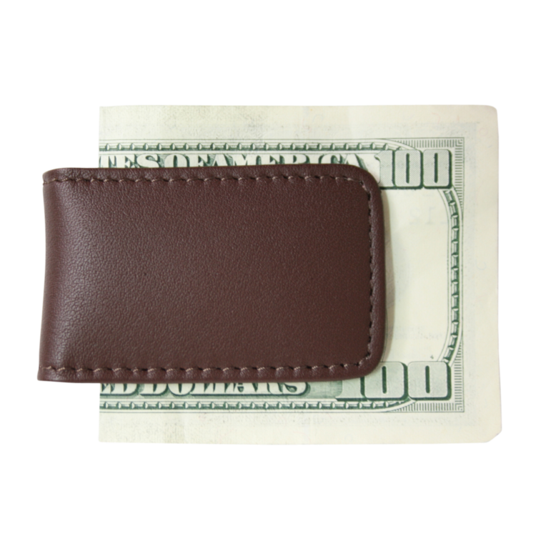 Magnetic Money Clip, burgundy