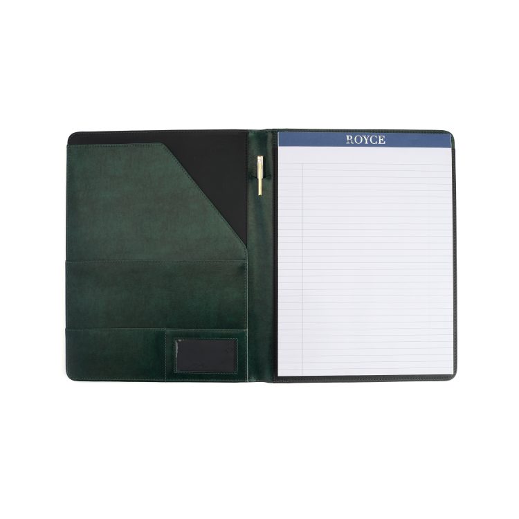 Executive Writing Portfolio Organizer, green