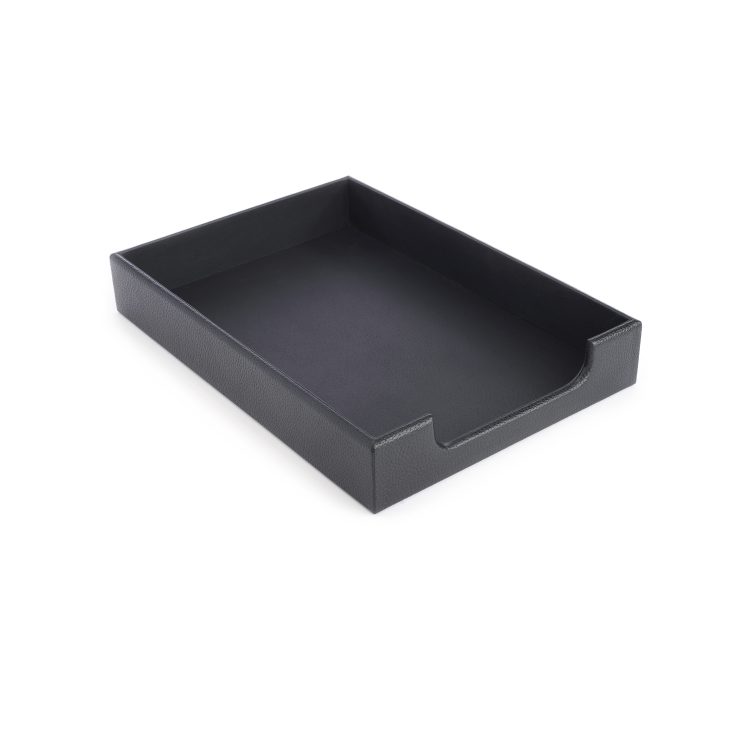 Desk Letter Tray Organizer, black