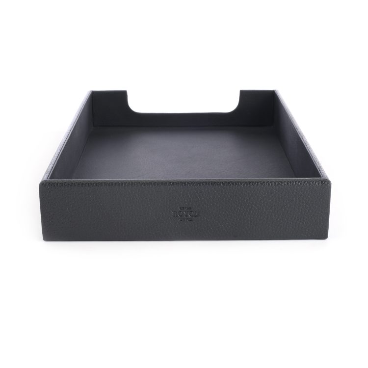 Desk Letter Tray Organizer, black
