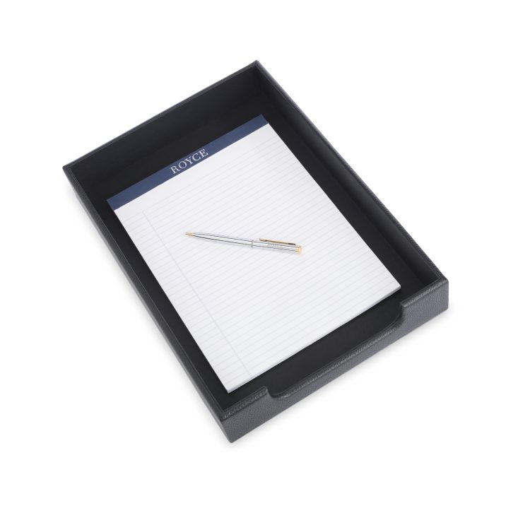 Desk Letter Tray Organizer, black