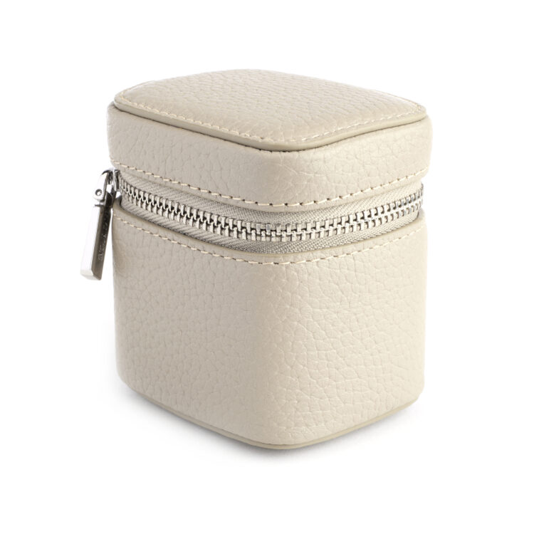 International Travel Adapter and Leather Case, taupe