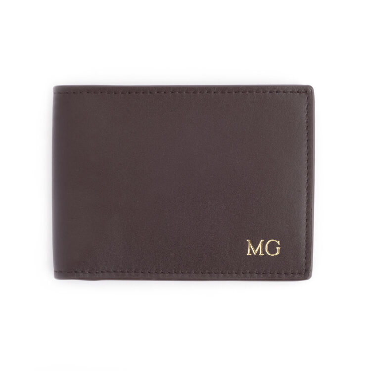 RFID Blocking Slim Men's Bifold Wallet, coco