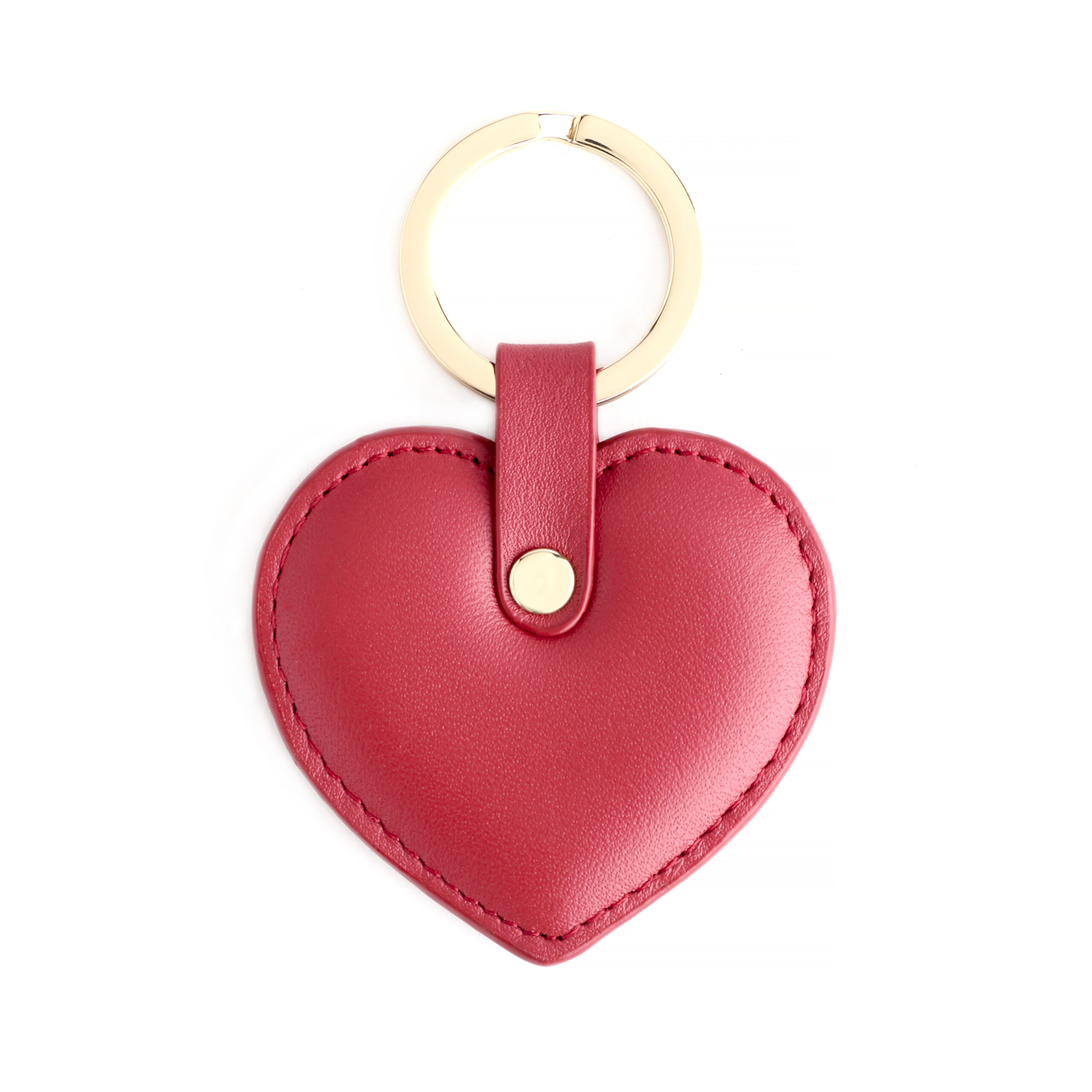 【 Bandolier】Pebble Leather Heart Key ハート キーチェーン Bandolier Pebble Leather Heart Keychain - Black/Pink/Silver