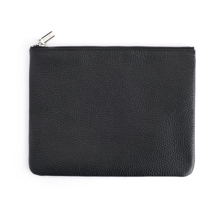 Zippered Travel Organizer Pouch, black-pebble