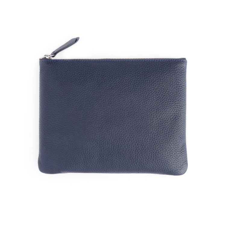 Zippered Travel Organizer Pouch, blue-pebble
