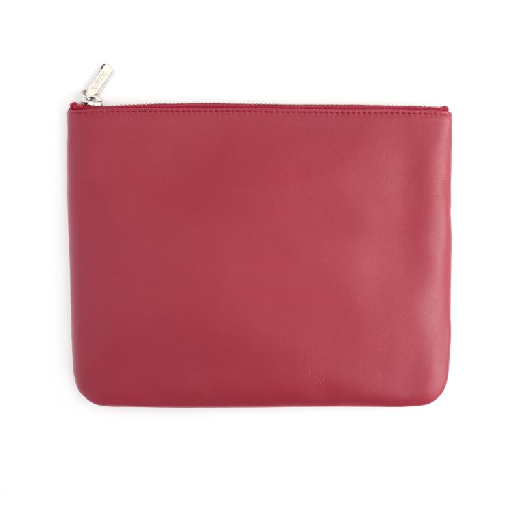 Zippered Travel Organizer Pouch, red