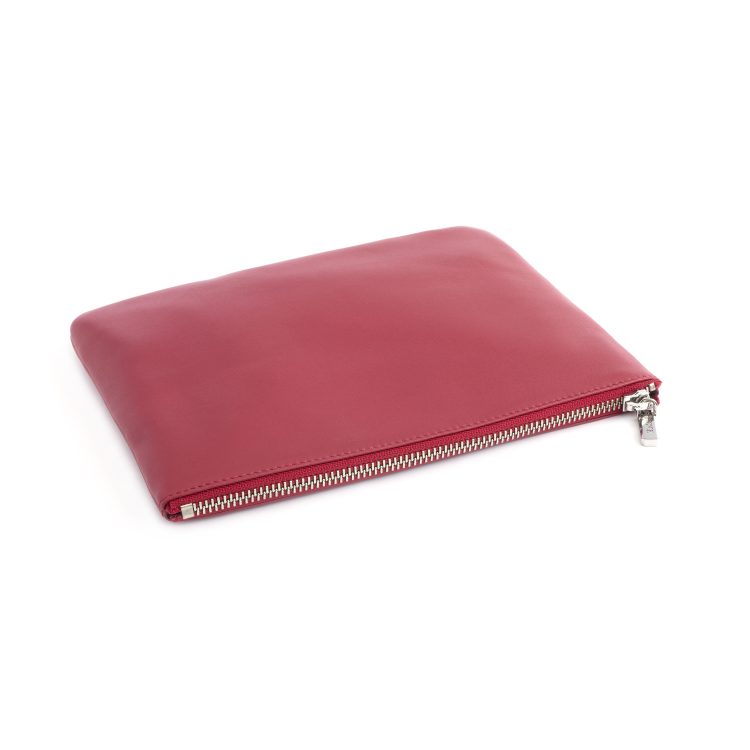 Zippered Travel Organizer Pouch, red