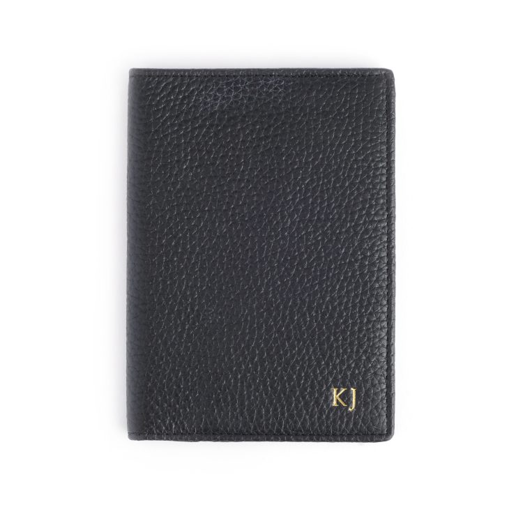 RFID Blocking Passport Travel Organizer, black-pebble