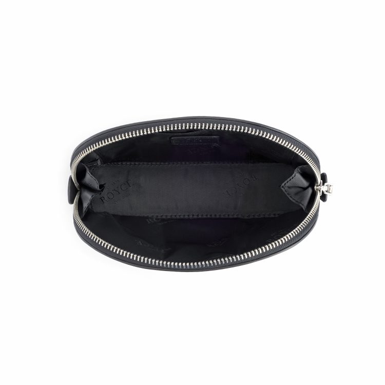 Compact Cosmetic Makeup Bag, black