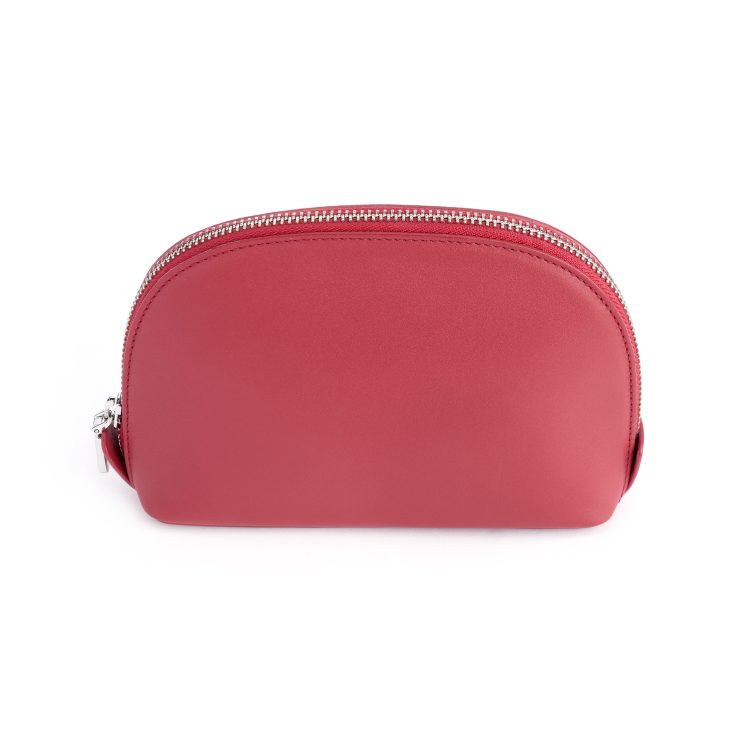 Compact Cosmetic Makeup Bag, red