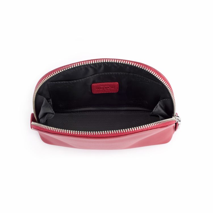 Compact Cosmetic Makeup Bag, red