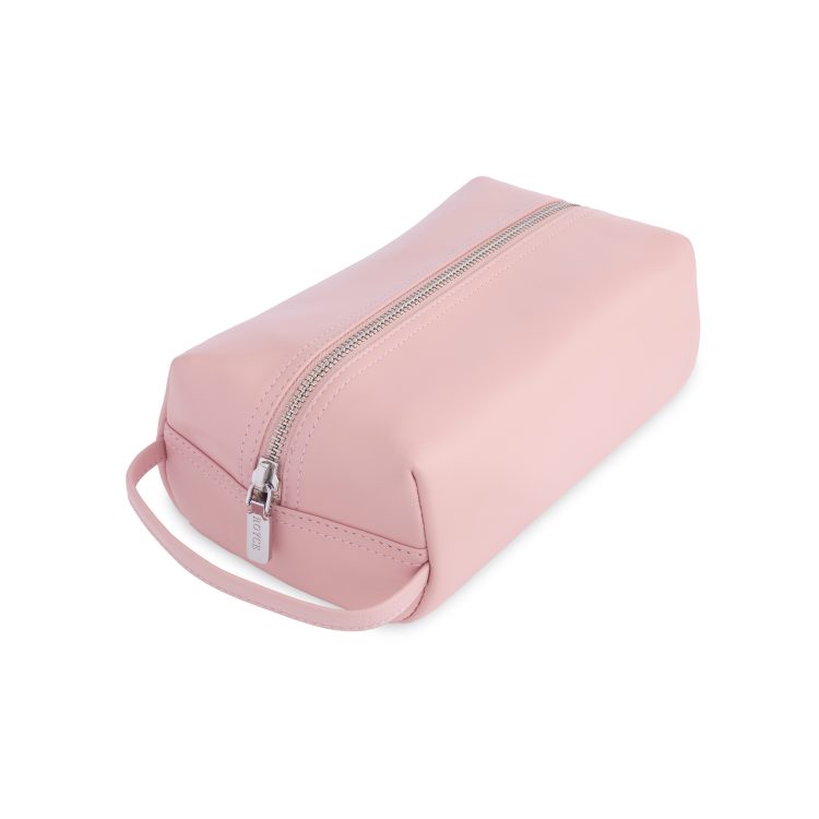 Compact Toiletry Cosmetic Bag, carnation-pink