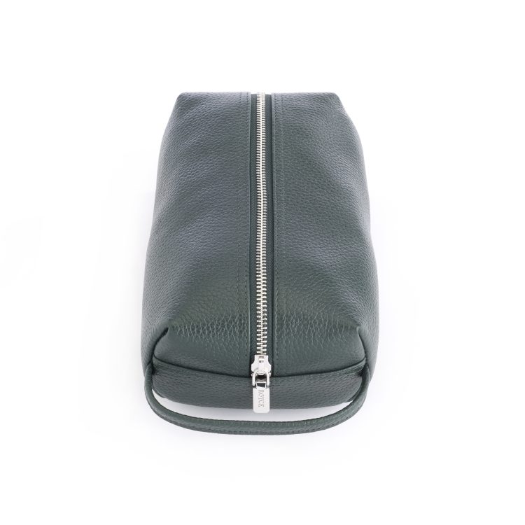 Compact Toiletry Cosmetic Bag, dark-green