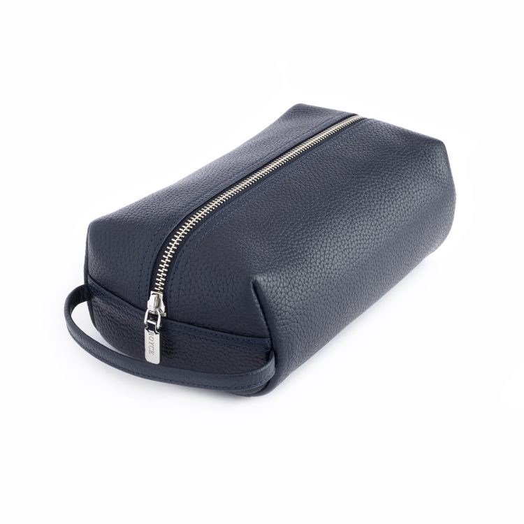 Compact Toiletry Cosmetic Bag, blue-pebble