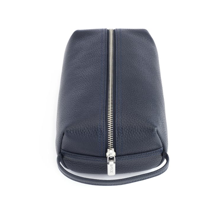 Compact Toiletry Cosmetic Bag, blue-pebble
