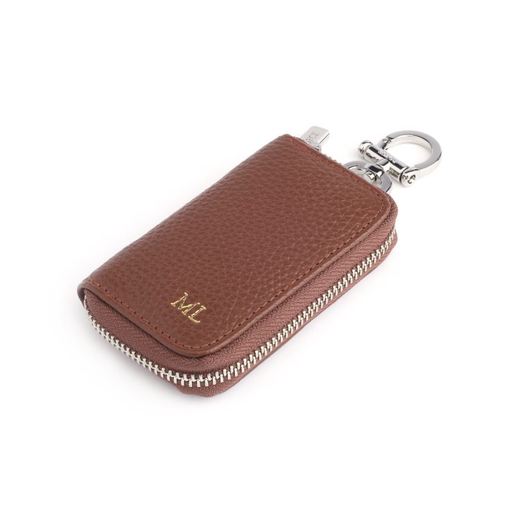 Zip-Around Leather Fob Case