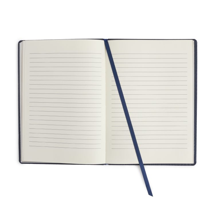 Soft Bound Pebble Grain Journal, blue