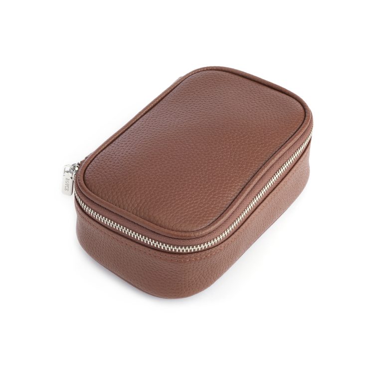 Tech Accessory Cord Organizer Case, tan-pebble