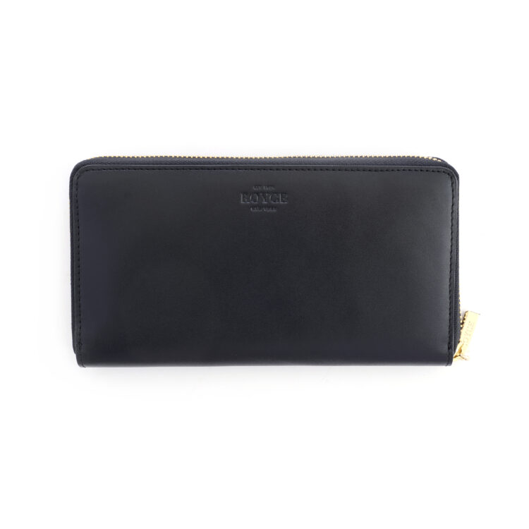 RFID Blocking Continental Zip Wallet, black