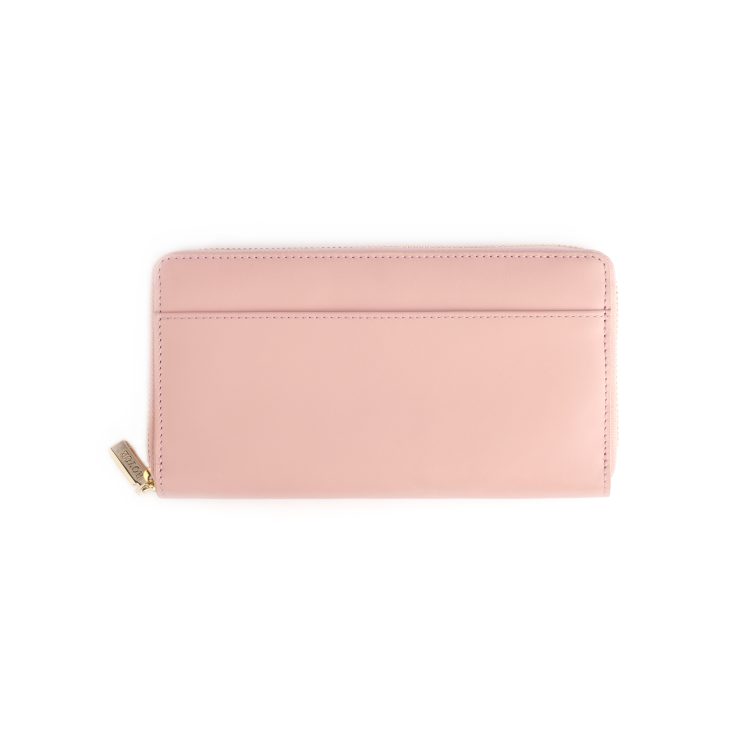 RFID Blocking Continental Zip Wallet, carnation-pink