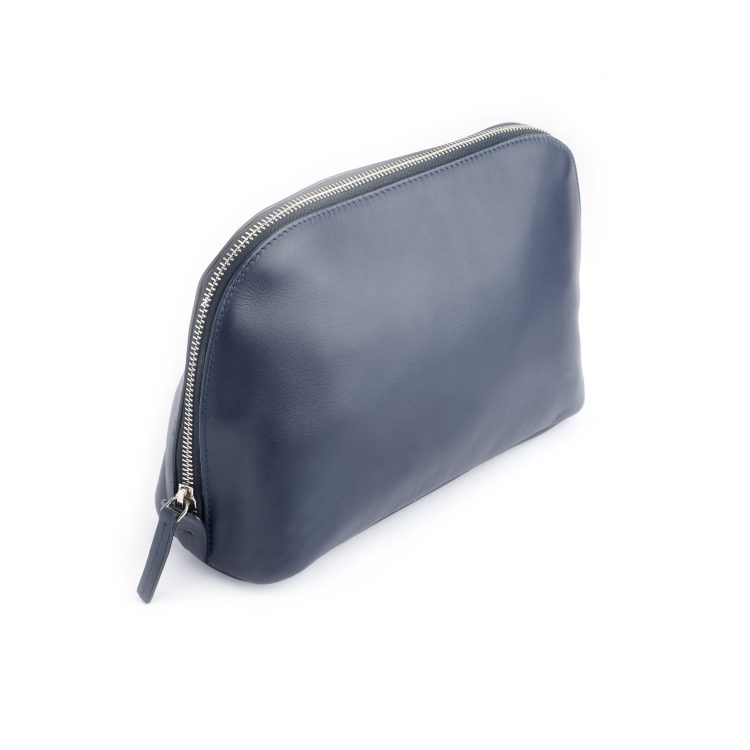 Large Cosmetic Makeup Bag, blue