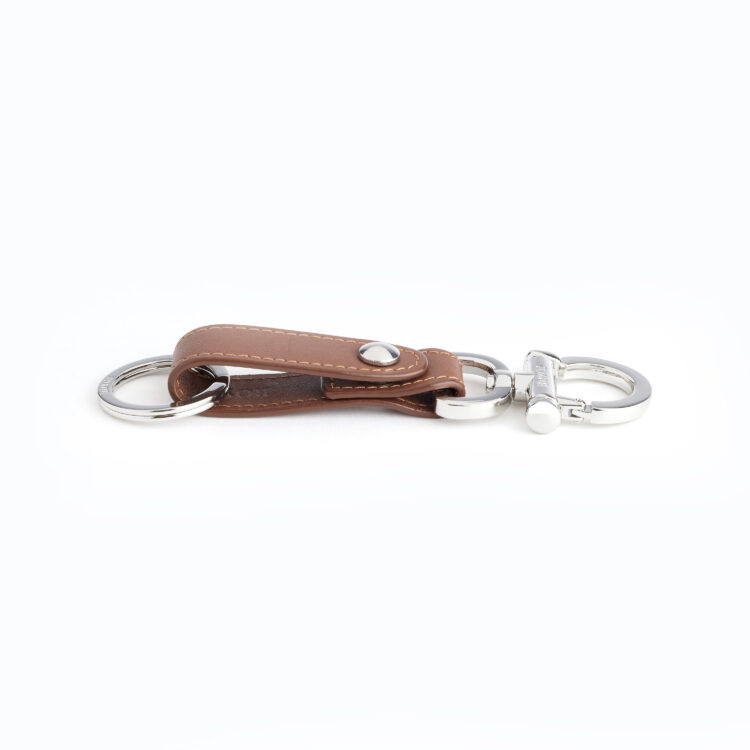thumbnail image 2 of Leather Keychain Key Ring Clip With U / D Buckle | Men's Fashion Key Fob 2 of 6