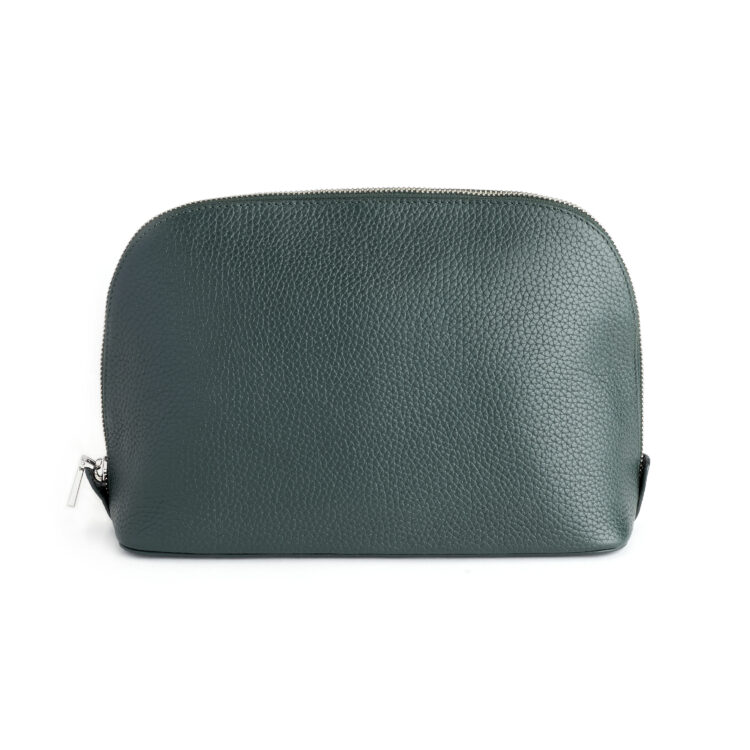 Large Cosmetic Makeup Bag, dark-green