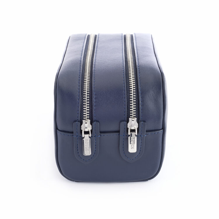 Double Zip Toiletry Bag, blue