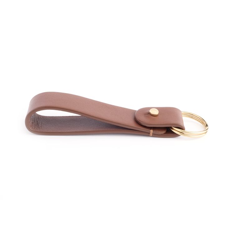 Classic Valet Key Chain, tan