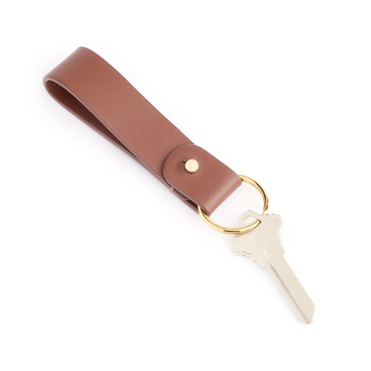 Classic Valet Key Chain, tan