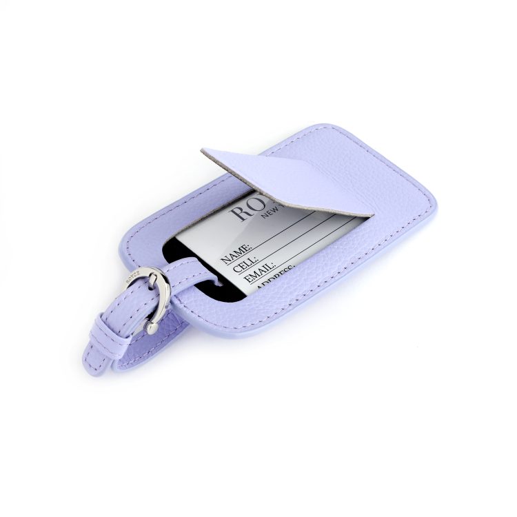 Signature Luggage Tag, lavender-pebble