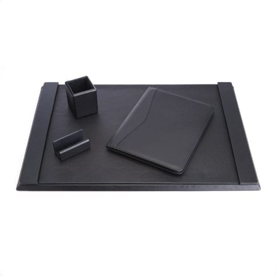 Desk Set: Pencil Cup, Card Holder, A4 Portfolio and Blotter