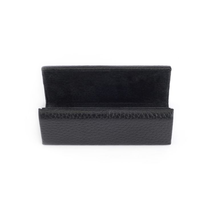 Desk Set: Blotter, Letter Tray, Pencil Cup and Business Card Holder, black