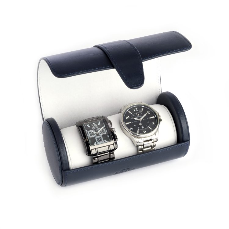 Double Travel Watch Roll, blue