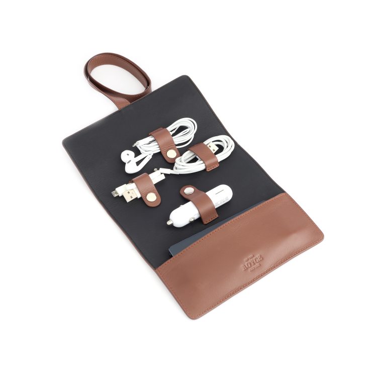 Tech Cord Organizer Roll, tan