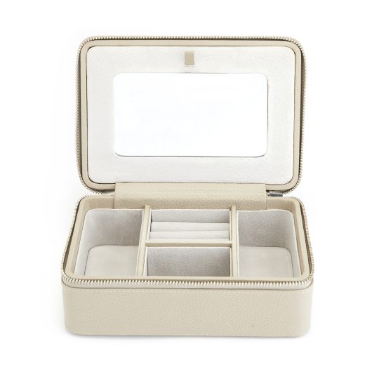 Travel Jewelry Box with Mirror