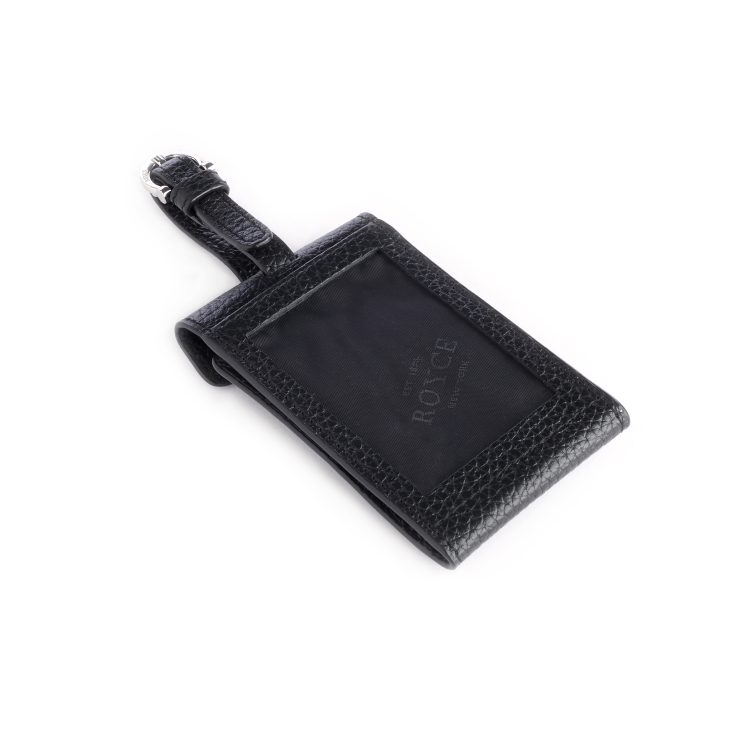 AirTag Luggage Tag ID Holder, black-pebble