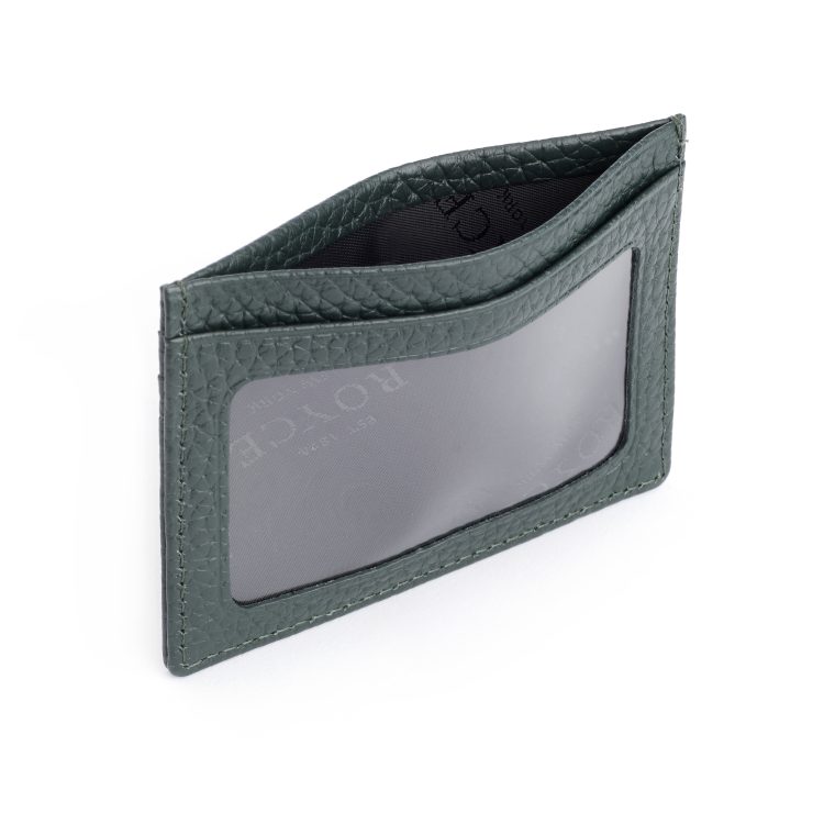 RFID Blocking Credit Card Case, dark-green