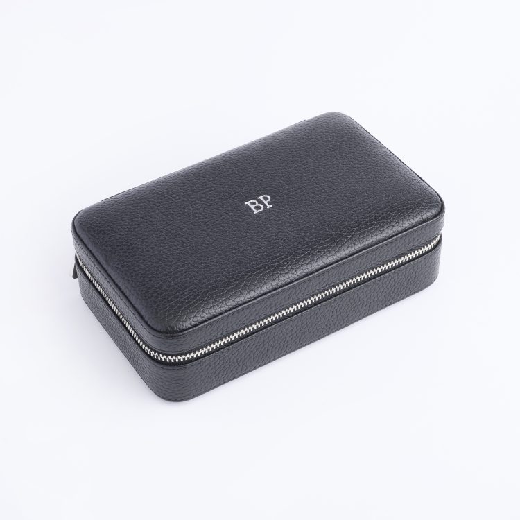 Suede Lined Jewelry Box, black