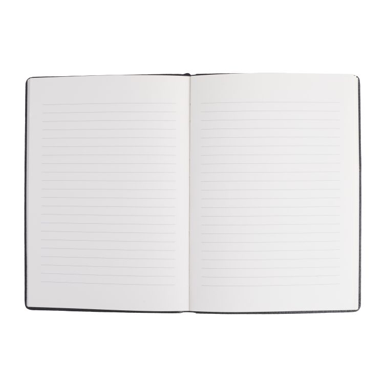 Executive Pebble Leather Journal, black