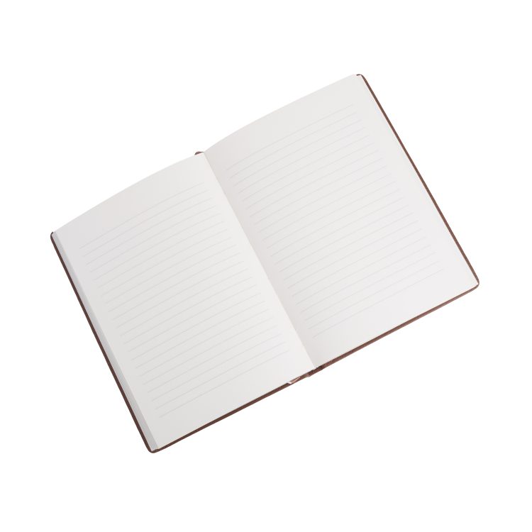 Executive Pebble Leather Journal, tan