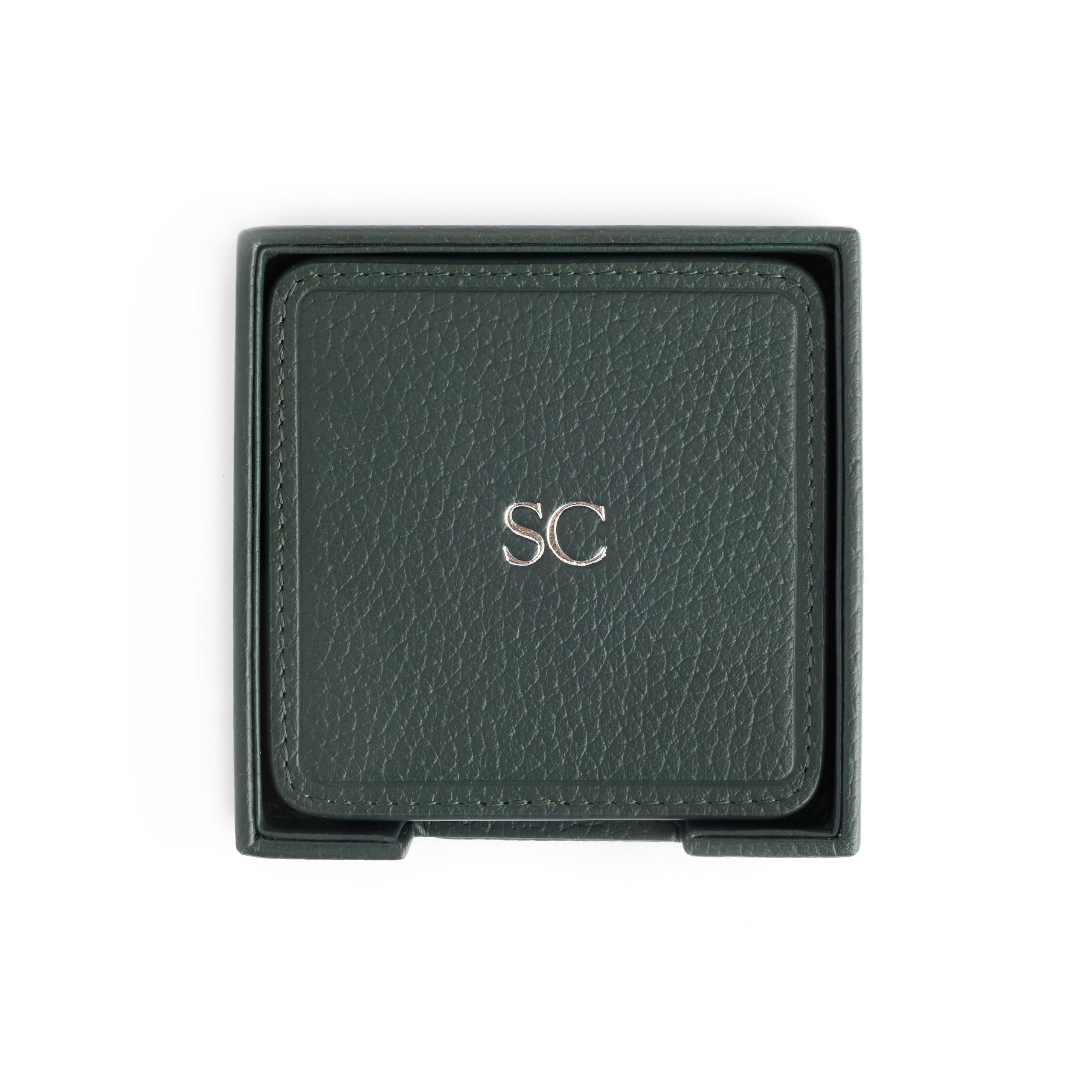 4 Square Coasters in Set