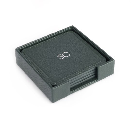 4 Square Coasters in Set