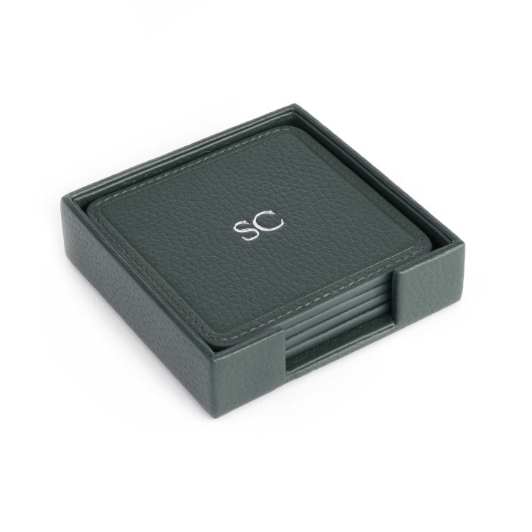 4 Square Coasters in Set