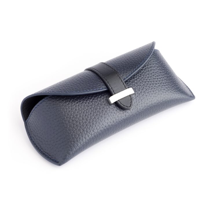 Luxe Eyeglass Case, blue-pebble
