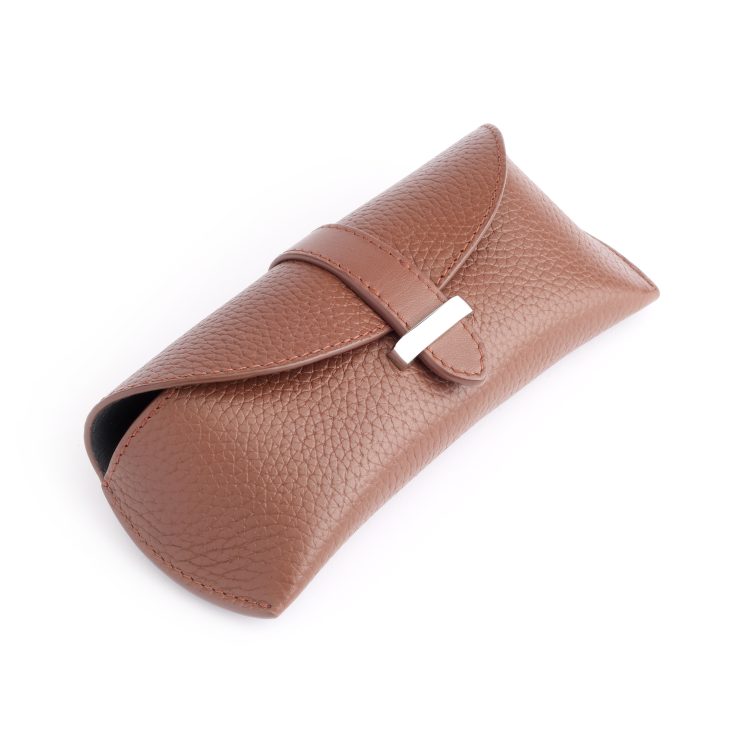 Luxe Eyeglass Case, tan-pebble