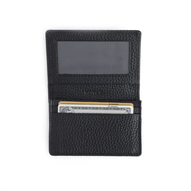 Business Card Holder, black-pebble